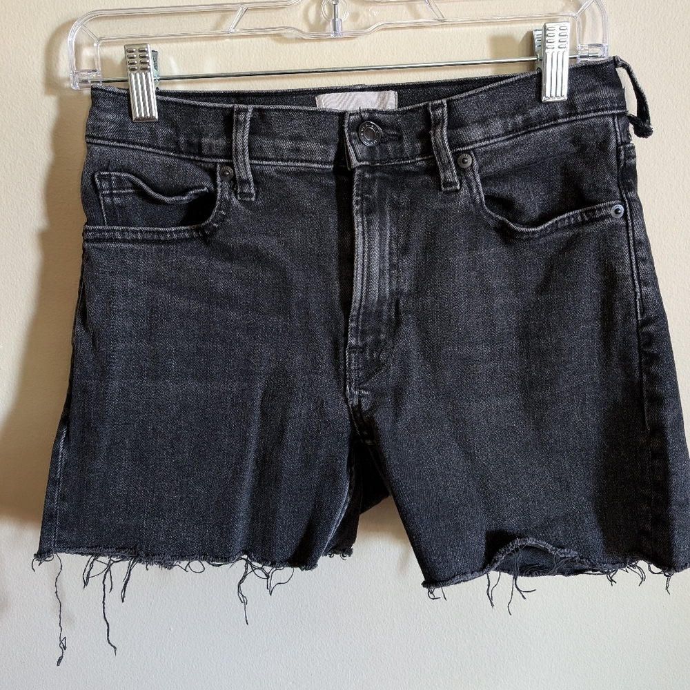 -Everlane black denim shorts (27 tall)